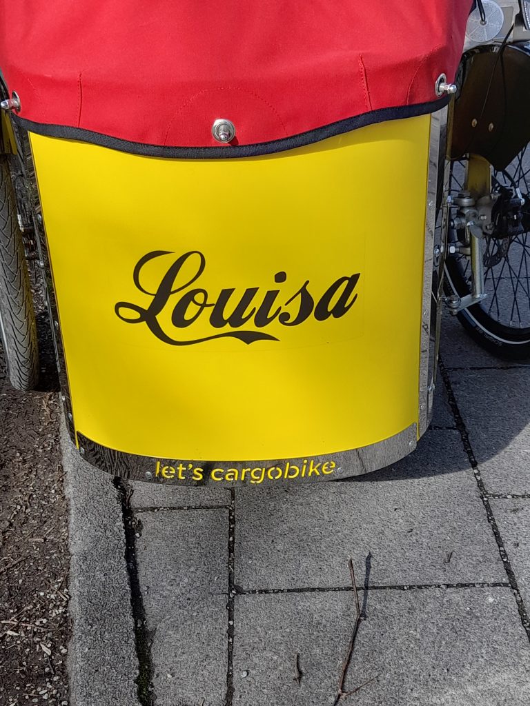 Lastenrad Louisa Box von vorne